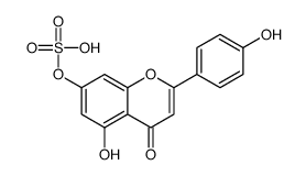 [5-hydroxy-2-(4-hydroxyphenyl)-4-oxochromen-7-yl] hydrogen sulfate Structure