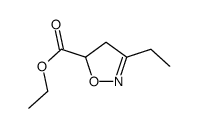 ethyl 3-ethyl-4,5-dihydro-1,2-oxazole-5-carboxylate Structure