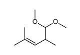 5,5-dimethoxy-2,4-dimethylpent-2-ene结构式