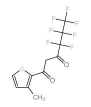 4,4,5,5,6,6,6-heptafluoro-1-(3-methylthiophen-2-yl)hexane-1,3-dione structure