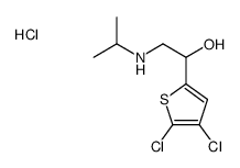 1-(4,5-dichlorothiophen-2-yl)-2-(propan-2-ylamino)ethanol,hydrochloride结构式