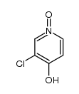 3-Chlor-4-hydroxypyridin-1-oxid结构式