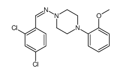 (Z)-1-(2,4-dichlorophenyl)-N-[4-(2-methoxyphenyl)piperazin-1-yl]methanimine Structure