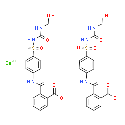 calcium bis[2-[[[4-[[[[(hydroxymethyl)amino]carbonyl]amino]sulphonyl]phenyl]amino]carbonyl]benzoate] picture