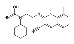 (9CI)-n-[2-[(3-氰基-8-甲基-2-喹啉)氨基]乙基]-n-环己基-脲结构式