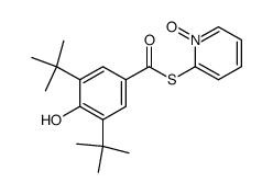 (2-Pyridyl-N-oxid)-3,5-di-tert-butyl-4-hydroxythiolobenzoat结构式