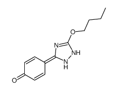 4-(5-butoxy-1,2-dihydro-1,2,4-triazol-3-ylidene)cyclohexa-2,5-dien-1-one Structure