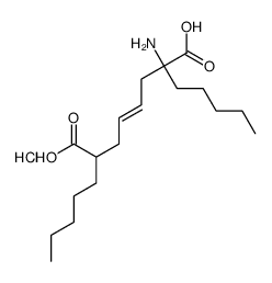 2-amino-2,7-dipentyloct-4-enedioic acid,hydrochloride结构式