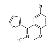 N-[(5-bromo-2-methoxyphenyl)-(furan-2-yl)methylidene]hydroxylamine结构式