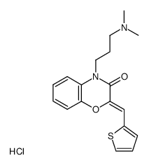 4-(3-dimethylamino-propyl)-2-thiophen-2-ylmethylene-4H-benzo[1,4]oxazin-3-one, hydrochloride Structure