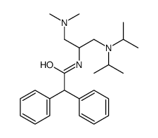 N-[1-(dimethylamino)-3-[di(propan-2-yl)amino]propan-2-yl]-2,2-diphenylacetamide结构式