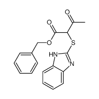 benzyl 2-(1H-benzimidazol-2-ylsulfanyl)-3-oxobutanoate结构式