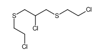 1,3-Bis(2-chloroethylthio)-2-chloropropane Structure