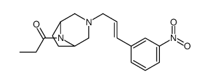 8-Propionyl-3-[3-(3-nitrophenyl)-2-propenyl]-3,8-diazabicyclo[3.2.1]octane Structure