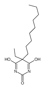 5-ethyl-5-nonyl-1,3-diazinane-2,4,6-trione结构式