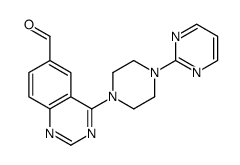 4-(4-(嘧啶-2-基)哌嗪-1-基)喹唑啉-6-甲醛结构式