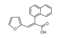 (E)-3-Furan-2-yl-2-naphthalen-1-yl-acrylic acid结构式