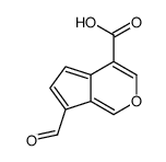 7-formylcyclopenta[c]pyran-4-carboxylic acid Structure