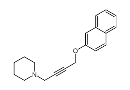 1-(4-naphthalen-2-yloxybut-2-ynyl)piperidine Structure