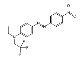 N-ethyl-4-[(4-nitrophenyl)diazenyl]-N-(2,2,2-trifluoroethyl)aniline结构式