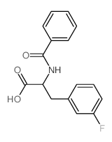 Phenylalanine, N-benzoyl-3-fluoro-结构式