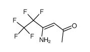 4-amino-5,5,6,6,6-pentafluorohex-3-en-2-one Structure