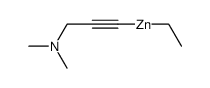 (3-(dimethylamino)prop-1-yn-1-yl)(ethyl)zinc Structure