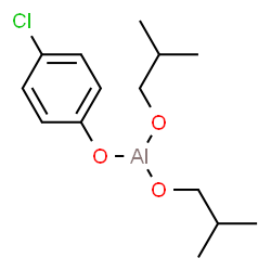 (4-chlorophenolato)bis(2-methylpropan-1-olato)aluminium Structure