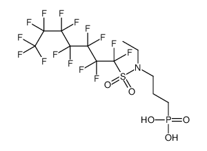 [3-[Ethyl[(pentadecafluoroheptyl)sulfonyl]amino]propyl]phosphonic acid structure