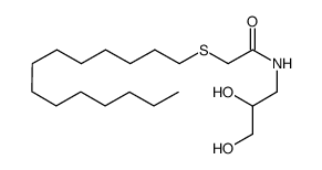 3-{[(tetradecylthio)acetyl]amino}-propane-1,2-diol结构式