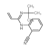 N-(2-cyanophenyl)-N-tert-butyl-prop-2-enimidamide structure