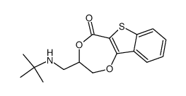 3-((tert-butylamino)methyl)-2,3-dihydro-5H-benzo[4,5]thieno[3,2-e][1,4]dioxepin-5-one结构式