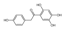 1-(2,4,5-trihydroxyphenyl)-2-(4'-hydroxyphenyl)ethanone Structure