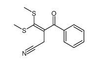 3-benzoyl-4,4-bis(methylthio)but-3-enenitrile Structure