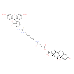 N-(prednisolone-21-succinylaminohexyl)-N'-fluoresceinyl-thiourea picture