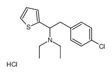 2-Thenylamine, alpha-(p-chlorobenzyl)-N,N-diethyl-, hydrochloride Structure