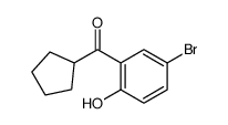 (5-bromo-2-hydroxyphenyl)-cyclopentylmethanone Structure