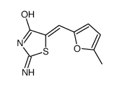 4(5H)-Thiazolone,2-amino-5-[(5-methyl-2-furanyl)methylene]-(9CI)结构式