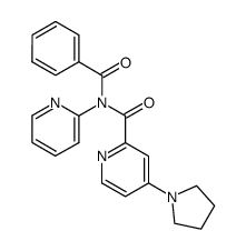 N-benzoyl-N-(pyridin-2-yl)-4-(pyrrolidin-1-yl)picolinamide Structure