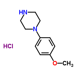 1-(4-Methoxyphenyl)piperazine hydrochloride (1:1) structure