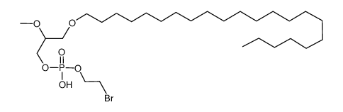 Phosphoric acid 2-bromo-ethyl ester 3-docosyloxy-2-methoxy-propyl ester结构式