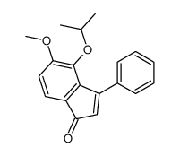 5-methoxy-3-phenyl-4-propan-2-yloxyinden-1-one结构式