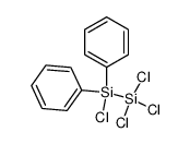 1,1,1,2-tetrachloro-2,2-diphenyldisilane Structure