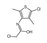 2-chloro-N-(5-chloro-2,4-dimethylthiophen-3-yl)acetamide Structure