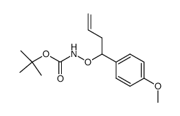 O-{1-(4-methoxyphenyl)-but-3-enyl}-N-(tert-butyloxycarbonyl)hydroxylamine Structure