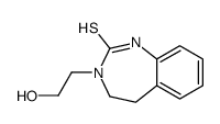 3-(2-hydroxyethyl)-4,5-dihydro-1H-1,3-benzodiazepine-2-thione结构式