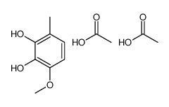 acetic acid,3-methoxy-6-methylbenzene-1,2-diol Structure