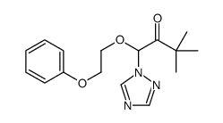 3,3-dimethyl-1-(2-phenoxyethoxy)-1-(1,2,4-triazol-1-yl)butan-2-one结构式