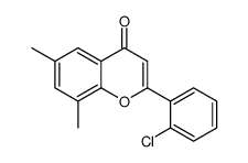 2-(2-chlorophenyl)-6,8-dimethylchromen-4-one结构式