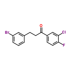 3-(3-Bromophenyl)-1-(3-chloro-4-fluorophenyl)-1-propanone图片